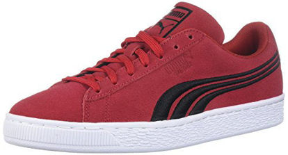 Picture of PUMA Men's Suede Classic Badge Sneaker,Barbados Cherry Black,10.5 M US - Size: 10.5 M US