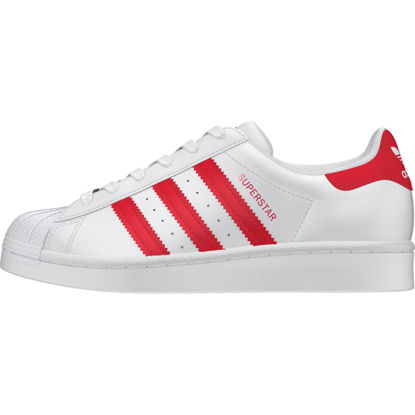 Picture of adidas Originals Superstar Sneaker, White/Scarlet/White, 5.5 US Unisex Big Kid - Size: 5.5 Big Kid