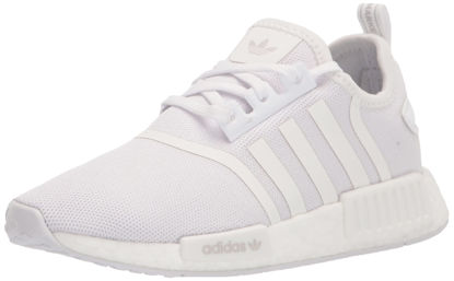 Picture of adidas Originals Kids NMD_R1's Skate Shoe, White/White/Grey, 7.5 US Unisex Toddler - Size: 7.5 Toddler