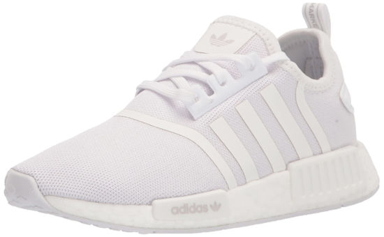 Picture of adidas Originals Kids NMD_R1's Skate Shoe, White/White/Grey, 7.5 US Unisex Toddler - Size: 7.5 Toddler