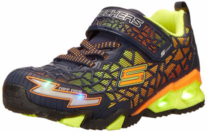 Picture of Skechers boys Lighted, Lighs, Lighted, Sport Lighted Sneaker, Navy/Yellow, 3 Little Kid US - Size: 3 Little Kid