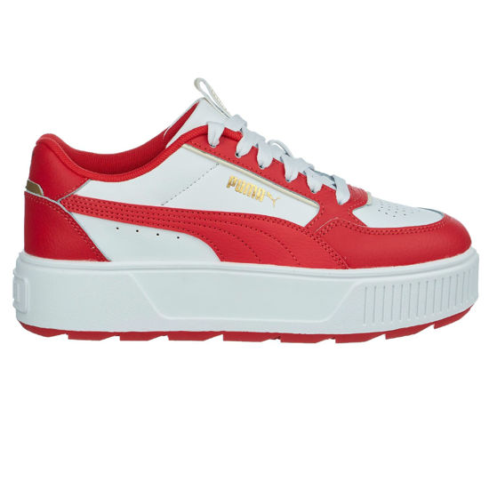 Picture of PUMA Women's Karmen Rebelle Sneaker, White-Active Red-Gold, 6.5 - Size: 6.5