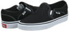 Picture of Vans Women's WM Asher Trainers, Canvas Black White, 5 - Size: 5