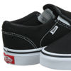 Picture of Vans Women's WM Asher Trainers, Canvas Black White, 5 - Size: 5