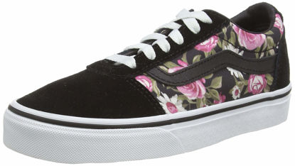 Picture of Vans Women's Low-Top, Multicolour ((Roses) Black Xnw), 9.5 us - Size: 9