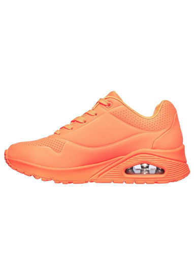 Picture of Skechers womens Low-top Trainers, Orange Orange Durabuck Org, 10 US - Size: 10