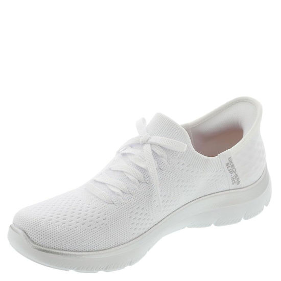 Picture of Skechers Women's Hands Free Slip-INS Summits Sneaker, White Silver=WSL, 7.5 - Size: 7.5