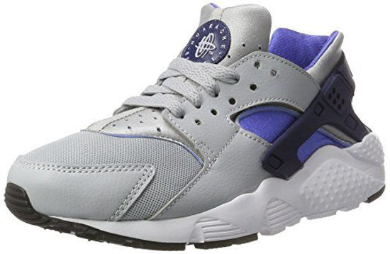 Picture of Nike Children and Boys Huarache Run Gs Sneakers, Multicolor (Wolf Grey/Binary Blue-Comet Blue-White), 6 UK - Size: 2