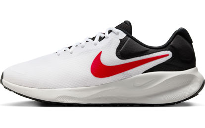 Picture of Nike Revolution 7 Men's Road Running Shoes (FB2207-102, White/FIRE RED-Black-Photon DUST) Size 8 - Size: 8