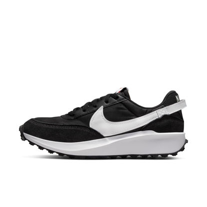 Picture of NIKE Waffle Debut Womens DH9523-002 (Black/White-Orange-Clear), Size 5.5 - Size: 5.5