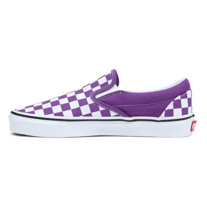 Picture of Vans Men's Classic Slip On, (Color Theory) Checkerboard/Tillandsia Purple, Size 8 - Size: 9.5 Women/8 Men