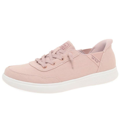 Picture of Skechers Women's Sneaker BOBS Skipper Keep IT Sweet, Blush Canvas, 7 - Size: 7