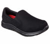 Picture of Skechers Women's COZARD Slip On Trainers, Black Black Mesh Nubuck Water Stain Repellent Blk, 9 - Size: 9