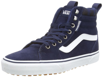 Picture of Vans Men's Hi-Top Trainers Sneaker, Suede Dress Blues Plaid, 7 - Size: 7