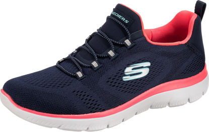 Picture of Skechers Women's Summit-Perfect Views - Navy/Neon Pink - US 8 - Size: 8