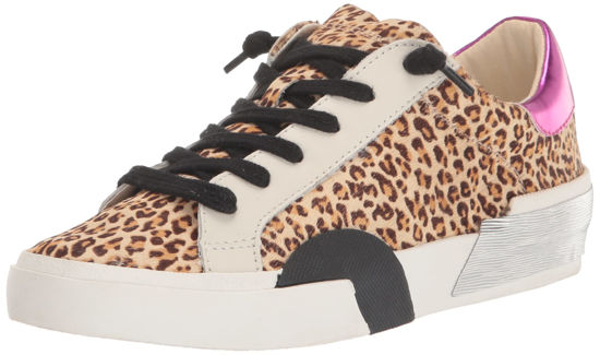 Picture of Dolce Vita womens Zina Sneaker, Dk Leopard Calf Hair, 6 US - Size: 6