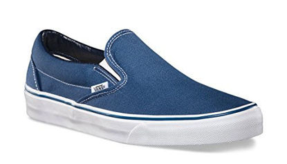 Picture of Vans Womens Classic Slip Canvas Slip On Sneakers Shoe Casual Plimsolls - Navy - 5.5 - Size: 5.5