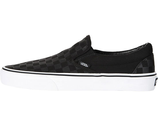 Picture of Vans, Classic Slip-On Sneakers (Black/Black Check, 11 Men's) - Size: 12.5 Women/11 Men