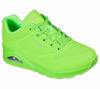 Picture of Skechers Women's Uno-Night Shades Sneaker, Lime, 6.5 - Size: 6.5