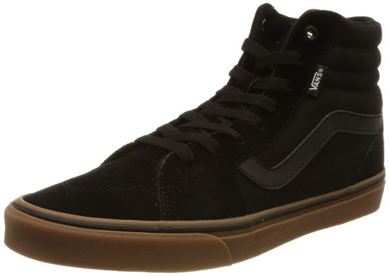 Picture of Vans Men's Filmore Hi Trainers Basketball, Suede Canvas Black Gum, 14 AU - Size: 14