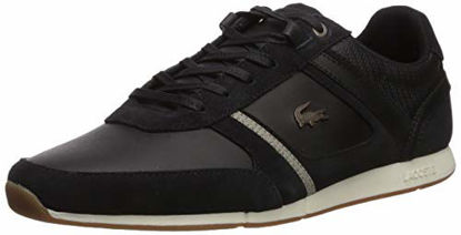 Picture of Lacoste Men's MENERVA Shoe, Black/Khaki, 8.5 Medium US - Size: 8.5