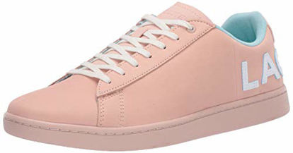 Picture of Lacoste Women's Carnaby Sneaker, Natural/Light Green, 7.5 Medium US - Size: 7.5