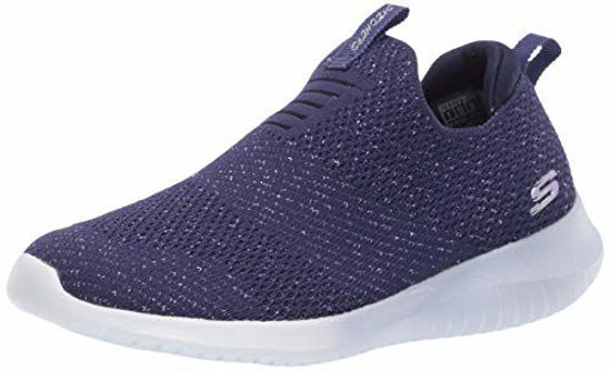 Picture of Skechers Kids Girl's Ultra Flex-METAMORPHIC Sneaker, Navy/Lavendar, 12 Medium US Little Kid - Size: 12 Little Kid