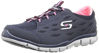 Picture of Skechers Sport Women's Gratis Bungee Fashion Sneaker,Navy/Pink,8 M US - Size: 8 B(M) US