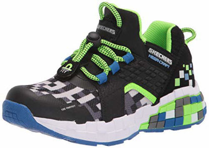 Picture of Skechers boys Mega-craft-cubozone Sneaker, Black/Blue/Lime, 2.5 Little Kid US - Size: 2.5 Little Kid