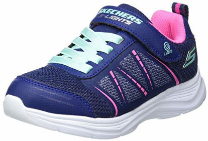 Picture of Skechers Kids Girls Sport Footwear, S, Lighted Sneaker, Navy,2 M US - Size: 2 Little Kid