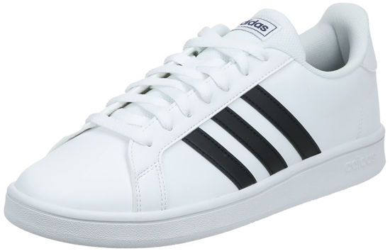 Picture of adidas Men's Grand Court Sneaker, Ftwr White-core Black-dark Blue, 4.5 - Size: 4.5