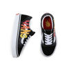 Picture of Vans Kid Old Skool Sneaker, (Flame Logo Repeat) Black/Multi, Size 10.5 Little Kid - Size: 10.5 Little Kid