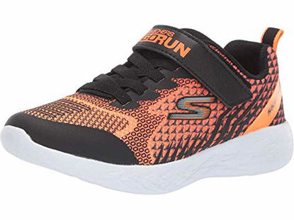 Picture of Skechers baby boys Go Run 600 - Baxtux Sneaker, Black/Orange, 10 US - Size: 10