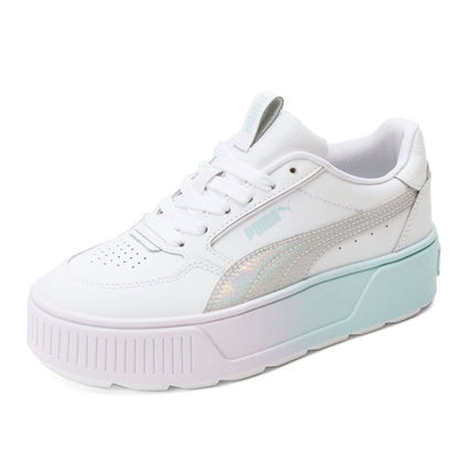 Picture of PUMA Karmen Rebelle Sneaker, White-Light Aqua-Light Lavender, 6 US Unisex Big Kid - Size: 6 Big Kid