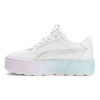 Picture of PUMA Karmen Rebelle Sneaker, White-Light Aqua-Light Lavender, 6 US Unisex Big Kid - Size: 6 Big Kid