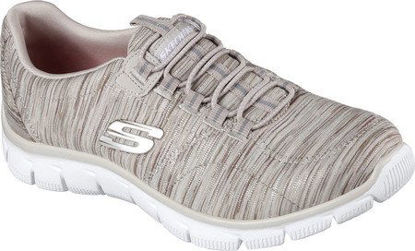 Picture of Skechers Women's Sport Empire - Rock Around Relaxed Fit Fashion Sneaker, Taupe, 7 C/D US - Size: 7 W US