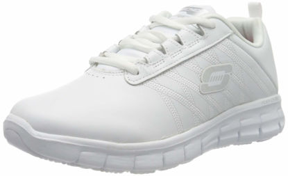 Picture of Skechers Women's Sure Track Erath-Ii Lace-up Sneakers, White Leather, 11 - Size: 11