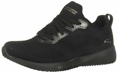 Picture of Skechers Bobs Squad - Tough Talk Black 8 W - Size: 8 Wide