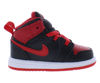 Picture of Nike Jordan 1 Mid Infant/Toddler Shoes Size 5, Color: Black/Fire Red/White - Size: 5 Toddler