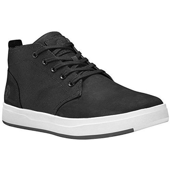 Picture of Timberland Davis Square Fabric & Leather Chukka - Men's Black Nubuck/Cordura EcoMade Fiber, 13.0 - Size: 13