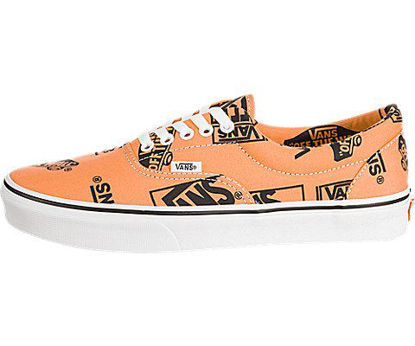 Picture of Vans Era Logo Mix Tangerine/Black Mens Classic Skate Shoes Size 13 - Size: Medium