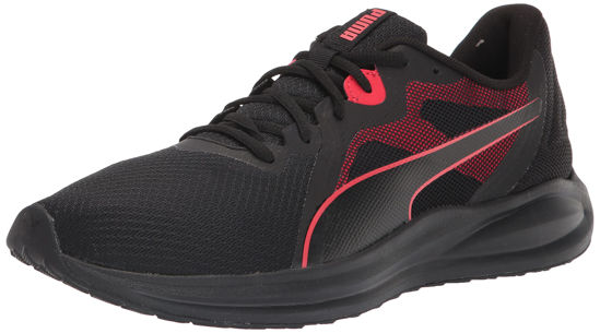 Picture of Puma Men's Twitch Runner Sneaker, Black-High Risk Red, 10 - Size: 10