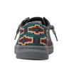 Picture of Ariat Mens Hilo Stretch Lace Heather Charcoal/Turq Aztec Print 7.5 - Size: 7.5