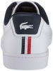 Picture of Lacoste womens Women's Carnaby Sneaker, White/Navy/Red, 4 US - Size: 6 Medium US