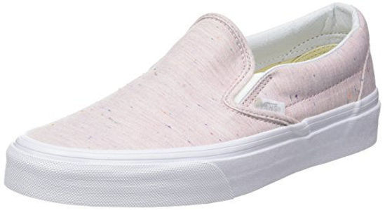 Picture of Vans Womens Speckle Jersey Slip-On Pink/True White Sneaker - 4 - Size: 5.5