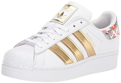 Picture of adidas Originals womens Superstar Bold Sneaker, White/White/Supplier Colour, 6.5 US - Size: 6.5