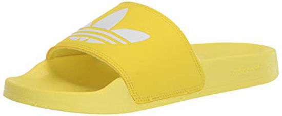 Picture of adidas Originals Women's Adilette Lite W Slipper, Shock Yellow/FTWR White/Shock Yellow, 5 M US - Size: 5