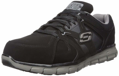 Picture of Skechers for Work Men's Synergy Ekron Walking Shoe,Black Charcoal,7.5 M US - Size: 7.5