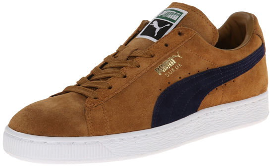 Picture of PUMA Men's Suede Classic + Sneaker, Bistre/Peacoat, 7.5 M US - Size: 7.5 D(M) US