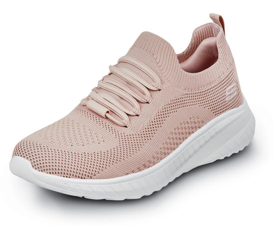 Picture of Skechers Work Emma Knit, Women's, Rose, Soft Toe, EH, MaxTrax Slip Resistant, Slip On, Low Athletic, Work Shoe (5.5 M) - Size: 5.5